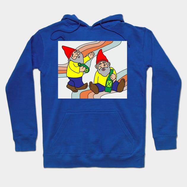 Funny Dwarf Garden Gnome Hoodie by flofin